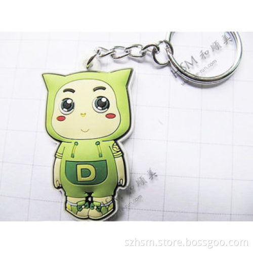 Custom 3D Cute Cartoon Souvenir Soft PVC Key Chain